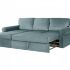 Угловой диван-кровать с оттоманкой и ёмкостью для хранения Murom 434101