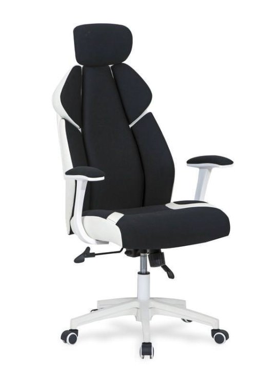 Кресло компьютерное Halmar CHRONO (черный/белый)