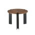 Приставной стол 2117/MH2206B из орехового дерева и черной стали